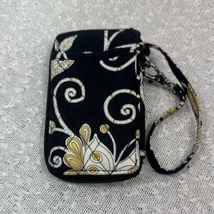 VERA BRADLEY Yellow Bird Wristlet Wallet Clear ID Holder RETIRED